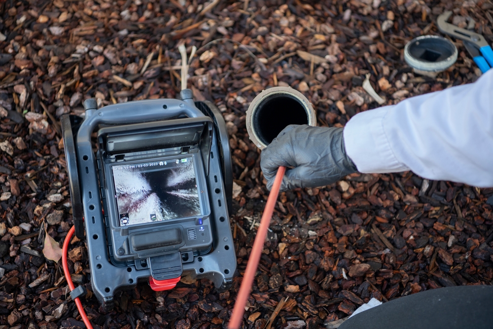 Sewer inspection camera equipment used for licensed plumbing diagnostics